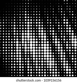 Spotted black and white grunge vector line background. Abstract halftone illustration background. Grunge grid polka dot background pattern
