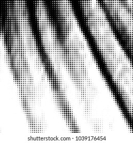 Spotted black and white grunge vector line background. Abstract halftone illustration background. Grunge grid polka dot background pattern
