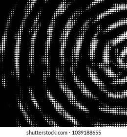 Spotted black and white grunge vector line background. Abstract halftone illustration background. Grunge grid polka dot background pattern
