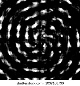 Spotted black and white grunge vector line background. Abstract halftone illustration background. Grunge grid polka dot background pattern

