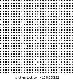 Spotted black and white grunge vector line background. Abstract halftone illustration background. Grunge grid polka dot background pattern
