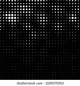 Spotted black and white grunge vector line background. Abstract halftone illustration background. Grunge grid polka dot background pattern
