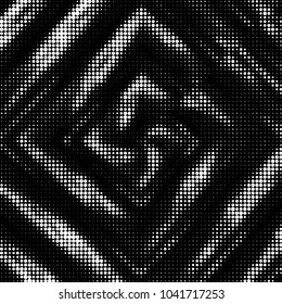 Spotted black and white grunge vector line background. Abstract halftone illustration background. Grunge grid polka dot background pattern
