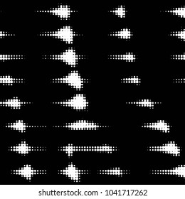 Spotted black and white grunge vector line background. Abstract halftone illustration background. Grunge grid polka dot background pattern
