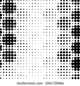 Spotted black and white grunge vector line background. Abstract halftone illustration background. Grunge grid polka dot background pattern
