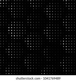 Spotted black and white grunge vector line background. Abstract halftone illustration background. Grunge grid polka dot background pattern
