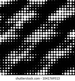 Spotted black and white grunge vector line background. Abstract halftone illustration background. Grunge grid polka dot background pattern

