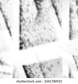 Spotted black and white grunge vector line background. Abstract halftone illustration background. Grunge grid polka dot background pattern
