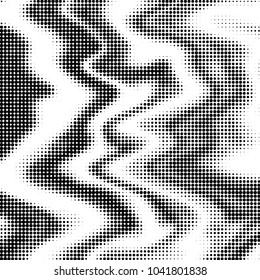 Spotted black and white grunge vector line background. Abstract halftone illustration background. Grunge grid polka dot background pattern
