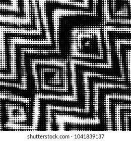 Spotted black and white grunge vector line background. Abstract halftone illustration background. Grunge grid polka dot background pattern
