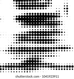 Spotted black and white grunge vector line background. Abstract halftone illustration background. Grunge grid polka dot background pattern
