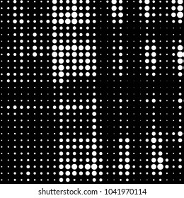 Spotted black and white grunge vector line background. Abstract halftone illustration background. Grunge grid polka dot background pattern
