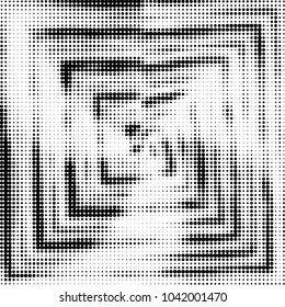 Spotted black and white grunge vector line background. Abstract halftone illustration background. Grunge grid polka dot background pattern
