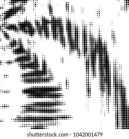 Spotted black and white grunge vector line background. Abstract halftone illustration background. Grunge grid polka dot background pattern
