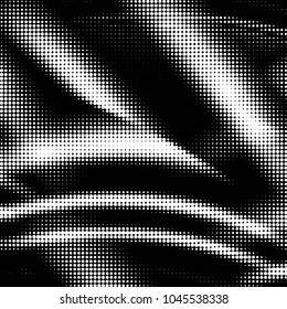 Spotted black and white grunge vector line background. Abstract halftone illustration background. Grunge grid polka dot background pattern
