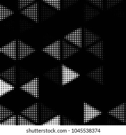 Spotted black and white grunge vector line background. Abstract halftone illustration background. Grunge grid polka dot background pattern
