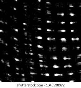 Spotted black and white grunge vector line background. Abstract halftone illustration background. Grunge grid polka dot background pattern

