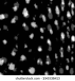 Spotted black and white grunge vector line background. Abstract halftone illustration background. Grunge grid polka dot background pattern
