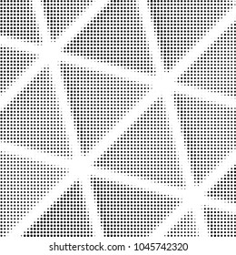 Spotted black and white grunge vector line background. Abstract halftone illustration background. Grunge grid polka dot background pattern
