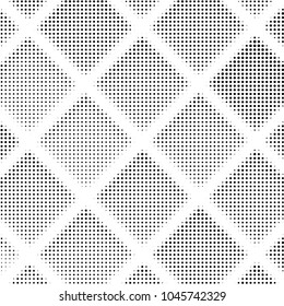 Spotted black and white grunge vector line background. Abstract halftone illustration background. Grunge grid polka dot background pattern
