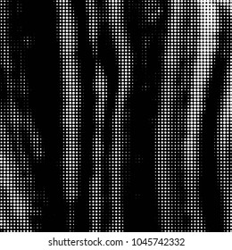 Spotted black and white grunge vector line background. Abstract halftone illustration background. Grunge grid polka dot background pattern
