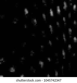 Spotted black and white grunge vector line background. Abstract halftone illustration background. Grunge grid polka dot background pattern
