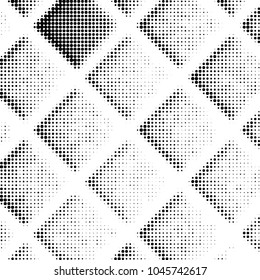 Spotted black and white grunge vector line background. Abstract halftone illustration background. Grunge grid polka dot background pattern

