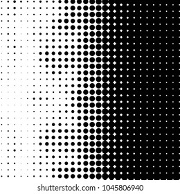 Spotted black and white grunge vector line background. Abstract halftone illustration background. Grunge grid polka dot background pattern
