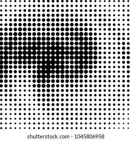 Spotted black and white grunge vector line background. Abstract halftone illustration background. Grunge grid polka dot background pattern
