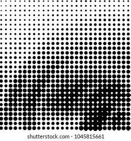 Spotted black and white grunge vector line background. Abstract halftone illustration background. Grunge grid polka dot background pattern
