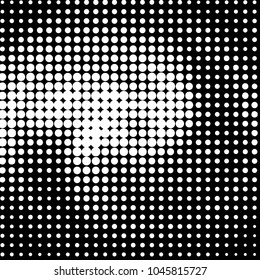 Spotted black and white grunge vector line background. Abstract halftone illustration background. Grunge grid polka dot background pattern
