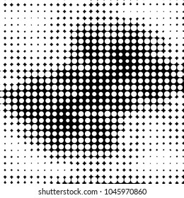 Spotted black and white grunge vector line background. Abstract halftone illustration background. Grunge grid polka dot background pattern
