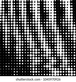 Spotted black and white grunge vector line background. Abstract halftone illustration background. Grunge grid polka dot background pattern
