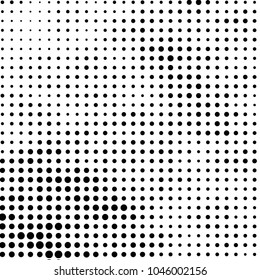 Spotted black and white grunge vector line background. Abstract halftone illustration background. Grunge grid polka dot background pattern
