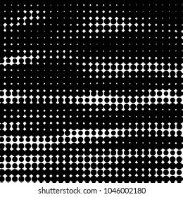 Spotted black and white grunge vector line background. Abstract halftone illustration background. Grunge grid polka dot background pattern

