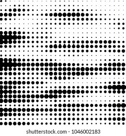 Spotted black and white grunge vector line background. Abstract halftone illustration background. Grunge grid polka dot background pattern
