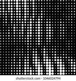 Spotted black and white grunge vector line background. Abstract halftone illustration background. Grunge grid polka dot background pattern
