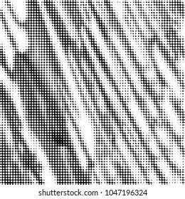 Spotted black and white grunge vector line background. Abstract halftone illustration background. Grunge grid polka dot background pattern
