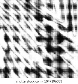 Spotted black and white grunge vector line background. Abstract halftone illustration background. Grunge grid polka dot background pattern
