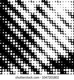 Spotted black and white grunge vector line background. Abstract halftone illustration background. Grunge grid polka dot background pattern
