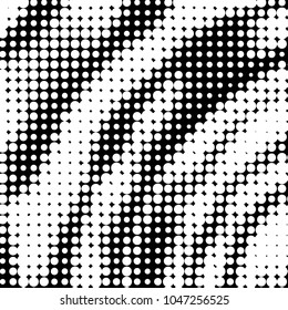 Spotted black and white grunge vector line background. Abstract halftone illustration background. Grunge grid polka dot background pattern
