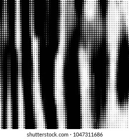 Spotted black and white grunge vector line background. Abstract halftone illustration background. Grunge grid polka dot background pattern
