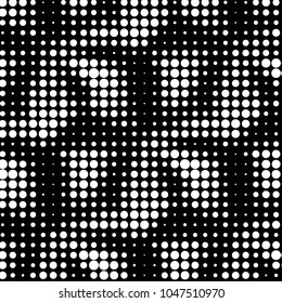 Spotted black and white grunge vector line background. Abstract halftone illustration background. Grunge grid polka dot background pattern
