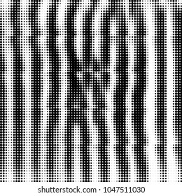Spotted black and white grunge vector line background. Abstract halftone illustration background. Grunge grid polka dot background pattern
