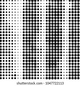 Spotted black and white grunge vector line background. Abstract halftone illustration background. Grunge grid polka dot background pattern
