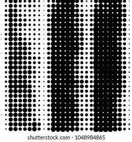 Spotted black and white grunge vector line background. Abstract halftone illustration background. Grunge grid polka dot background pattern
