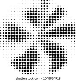 Spotted black and white grunge vector line background. Abstract halftone illustration background. Grunge grid polka dot background pattern
