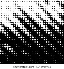 Spotted black and white grunge vector line background. Abstract halftone illustration background. Grunge grid polka dot background pattern
