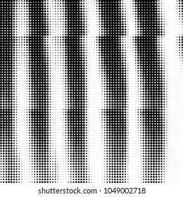 Spotted black and white grunge vector line background. Abstract halftone illustration background. Grunge grid polka dot background pattern
