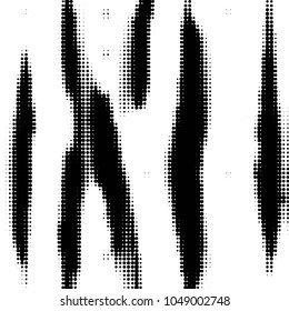 Spotted black and white grunge vector line background. Abstract halftone illustration background. Grunge grid polka dot background pattern
